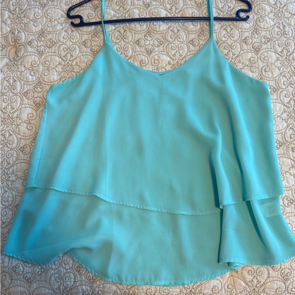 Miami Aqua Layered Camisole Top